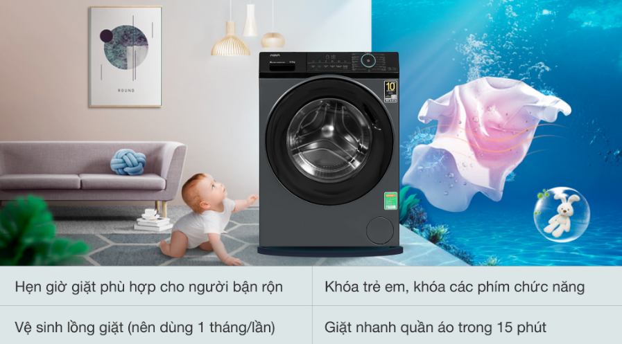 Tiện ích thông minh trên AQD-A952J.BK