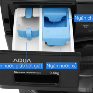 Máy giặt Aqua lồng ngang 9.5kg AQD-A952J.BK