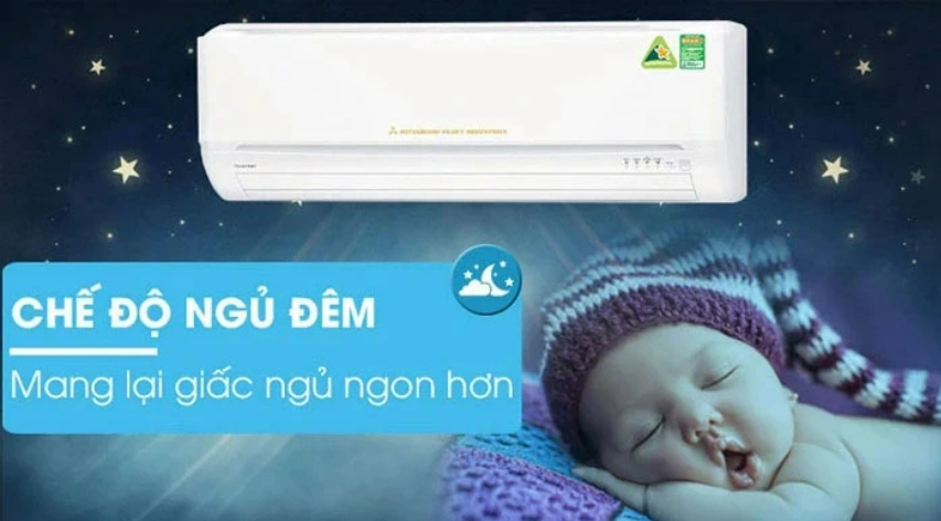 Chế độ Sleep trên điều hòa Mitsubishi Heavy